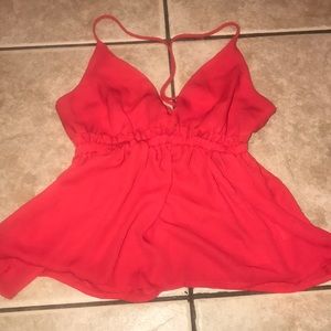 Red tank top